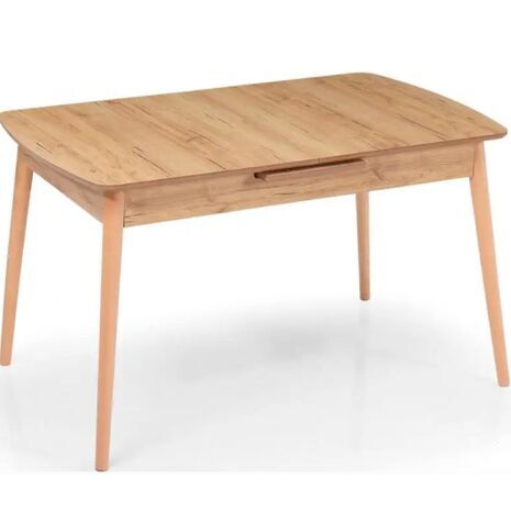 פינת אוכל סלון ניתן להרחבה + 4 כסאות קטיפה אלגנטיים Victoria