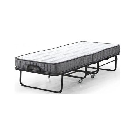 Гостевая складная кровать Relax - переносная раскладушка + ортопедический матрац 15 см  в подарок - 7