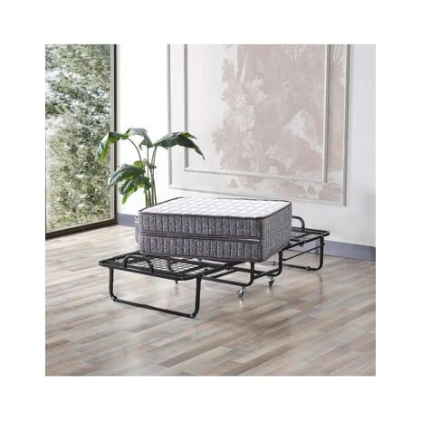 Гостевая складная кровать Relax - переносная раскладушка + ортопедический матрац 15 см  в подарок