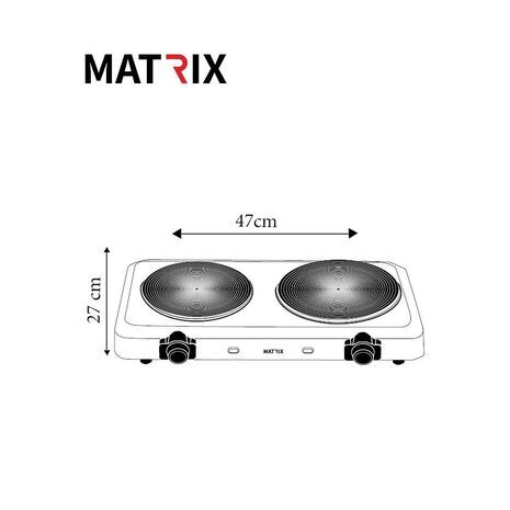 Ceramic Stove MX-HPC6015-SS MATRIX Bologna 2000W
