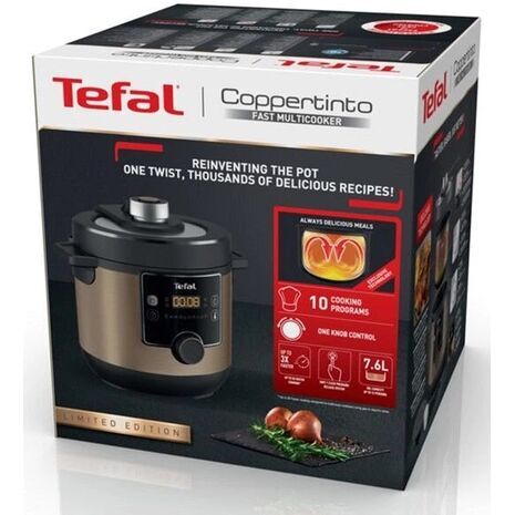 מולטי-ק cooker (מולטיקוקר) TEFAL 7.6 ליטר טורבו קיזין מקסי CY777G10