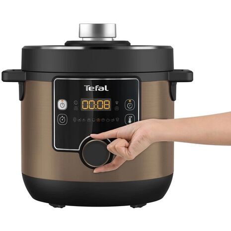 מולטי-ק cooker (מולטיקוקר) TEFAL 7.6 ליטר טורבו קיזין מקסי CY777G10