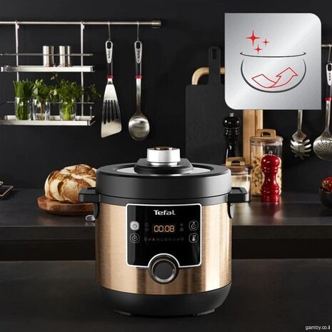 מולטי-ק cooker (מולטיקוקר) TEFAL 7.6 ליטר טורבו קיזין מקסי CY777G10