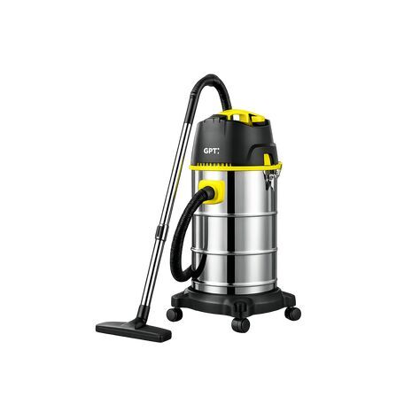 Industrial Vacuum Cleaner for Wet and Dry Cleaning, 30 Liters GPT GPV-2530