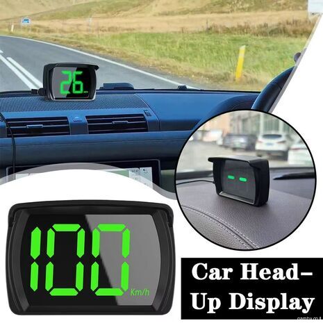ספידומטר דיגיטלי GPS לרכב HUD. גודל פונטים גדול. KMH מד מהירות תצוגה לרכב - 9