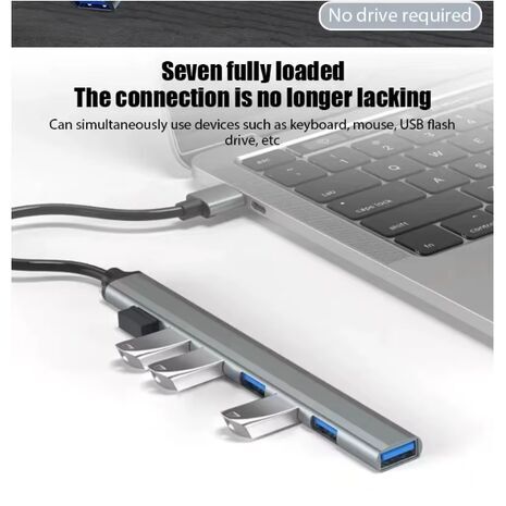 7-Port USB 3.0 Hub with 20 cm Cable