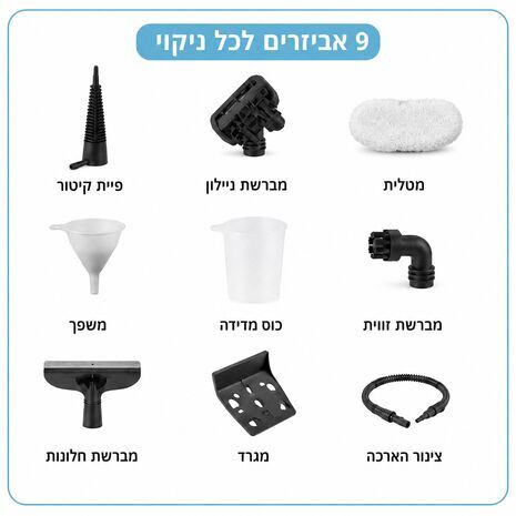 מנקה קיטור ידני ניוביקס NV-8330