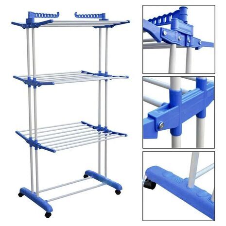 מתלה בגדים נייד רב-תכליתי לאחסון וייבוש – Spray Painting Clothes Hanger TW116
