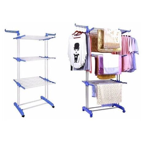מתלה בגדים נייד רב-תכליתי לאחסון וייבוש – Spray Painting Clothes Hanger TW116