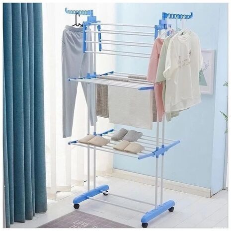 מתלה בגדים נייד רב-תכליתי לאחסון וייבוש – Spray Painting Clothes Hanger TW116