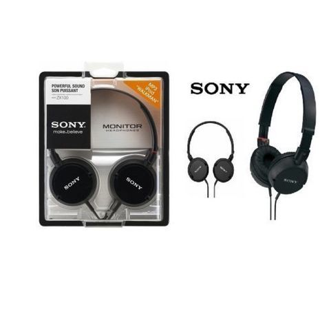 Stereo Earphone SONY MDR-ZX100 for use TV, MAC, MP3/4, iPOD