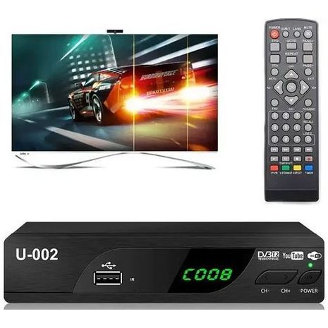 ממיר טלוויזיה דיגיטלי - אידן פלוס (לערוצים המרכזיים של הטלוויזיה הישראלית ולכל ערוצי הרדיו). מקלט DVB-T2 Full HD , מקלט טלוויזיה לצפייה בערוצים המקומיים (החינמיים) של ישראל.DVBT2 Full HD U-002