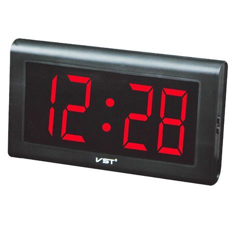 VST-795 שעון קיר ושולחן דיגיטלי עם מספרים ענקיים. מתאים לקשישים