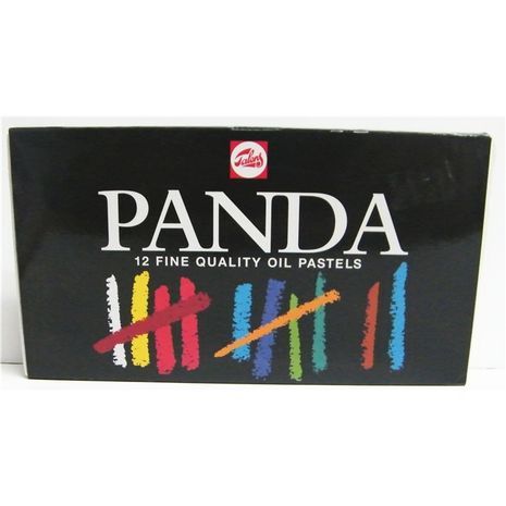 אריזת 12 צבעי שמן צבעוניים, פסטל, פANDA