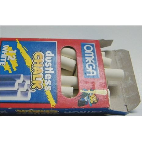 חבילה של 12 גירים לבנים OMEGA