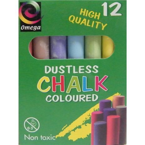 אריזת 12 פיסות צבעוניות של OMEGA