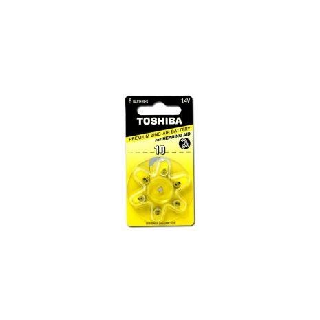 סוללות למכשירי שמיעה טושיבה PR70-10 1.4V 6 יח'