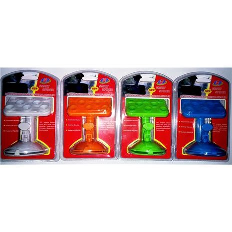 מחזיק רכב לטלפון, סמארטפון ו-GPS עם 8 רובדי יניקה. בצבעים שונים