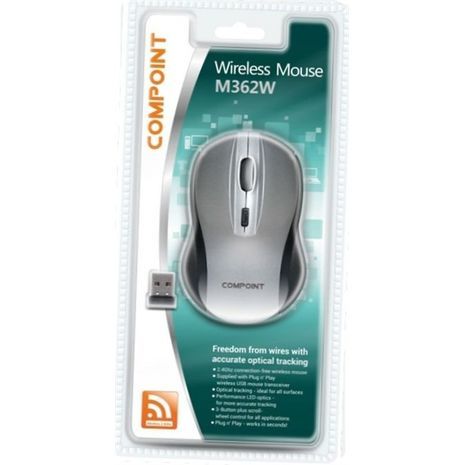 עכבר אופטי אלחוטי, 2.4Ghz COMPOINT M362W