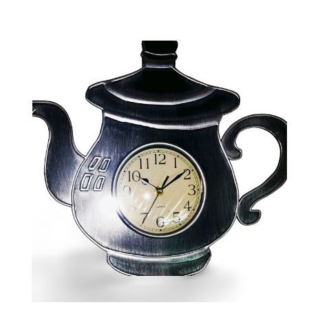 שעון קיר מעוצב .בצורה קומקום