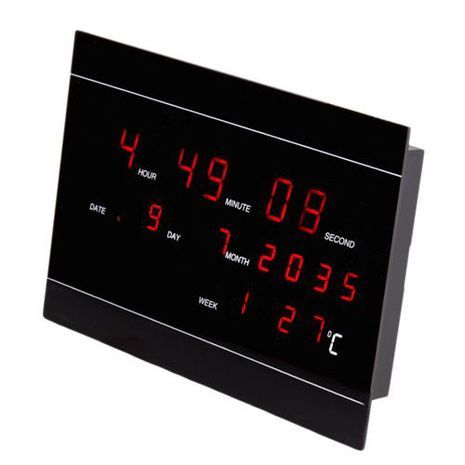 3 ב 1 שעון מעורר דיגיטלי ולוח שנה חשמלי