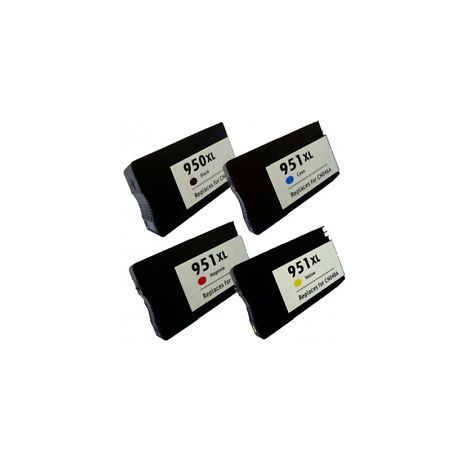 HP 950/951 XL CMYK Set compatible inkjet cartridges