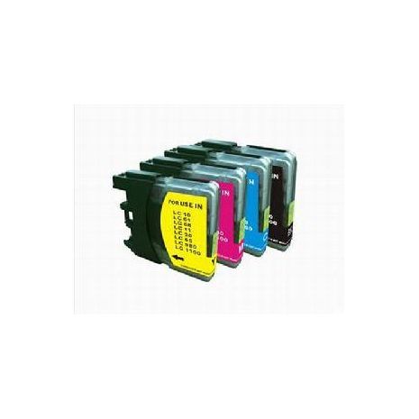 סט ראשי דיו Brother LC980 / LC1100 תואם