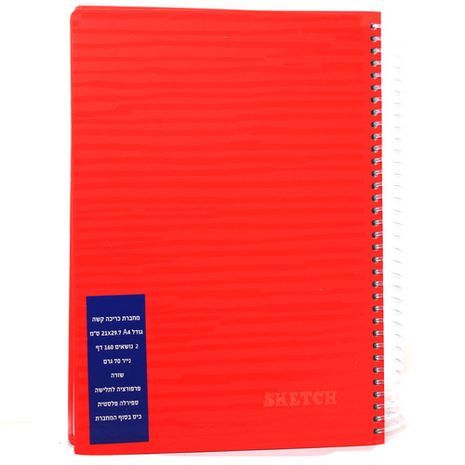 Large ruled notebooks for 2 subjects A4