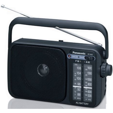 רדיו - טרנזיסטור גדול AM/FM חשמלי וסוללות ,  Panasonic RF-2400