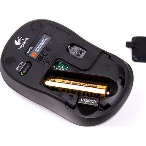 עכברת אופטי אלחוטית, 2.4Ghz Logitech m185 - 2