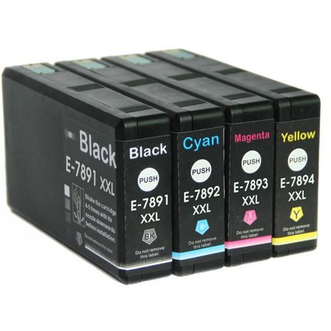 Epson E-7891/2/3/4 XXL סט ראשי דיו תואמים  CMYK