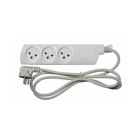 מפצל חשמל 3 יציאות + כבל 1 מ