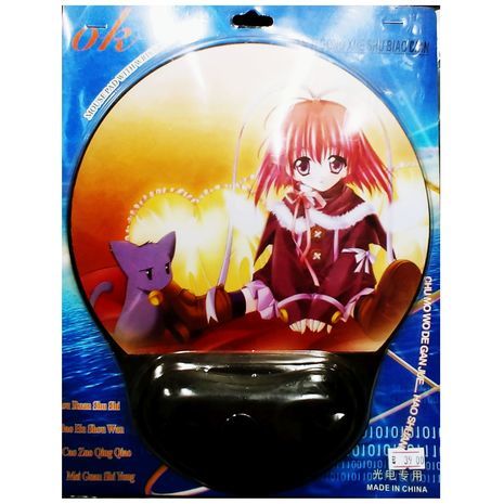 שטיח לעכבר עם כרית סיליקון עם ציורים שונים