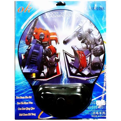 שטיח לעכבר עם כרית סיליקון עם ציורים שונים