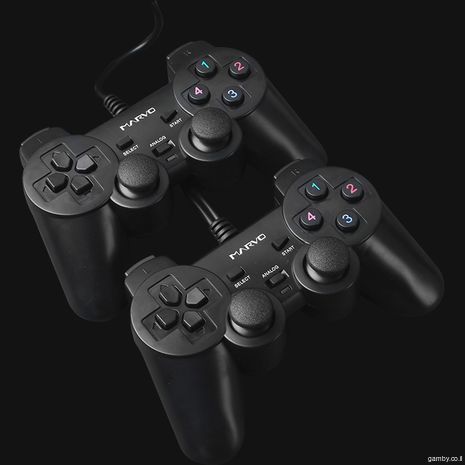 זוג ג'ויסטיקים רוטטים USB2  למשחקי מחשב GT-007 MARVO