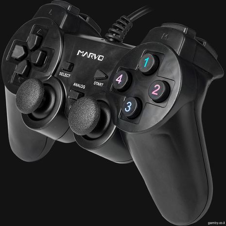 זוג ג'ויסטיקים רוטטים USB2  למשחקי מחשב GT-007 MARVO