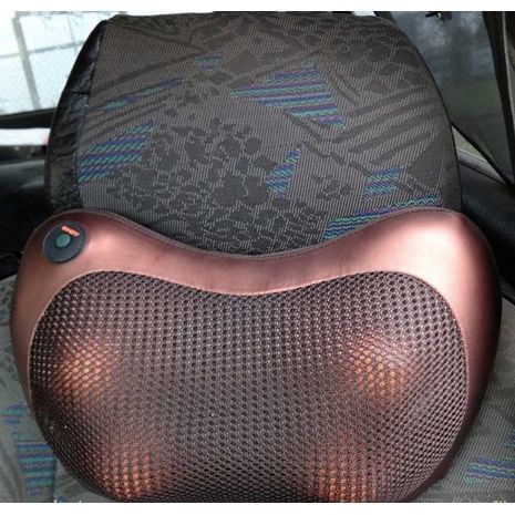 מכשיר לעיסוי צוואר וכתפיים - לבית, למשרד, למכונית. עיסוי, תרמוטרפיה, טיפול מגנטי Massage Pillow 8028 CAR & HOME