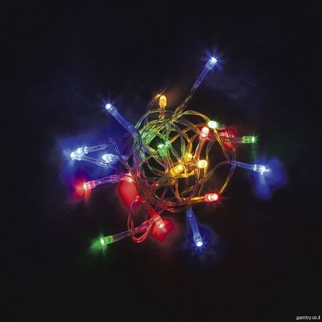 אור רציף רב צבעוני  פועל עם כוח אוטונומי (סוללות) של 7 מטרים