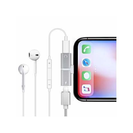 מתאם לטעינה והאזנה בו זמנית של מוסיקה מה- iPhone