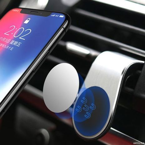 מחזיק טלפון נייד מגנטי לרכב עם התקנה על גריל המאוורר - 8