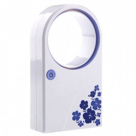 מאוורר ללא להבים  פועל באמצאות USB וסוללות