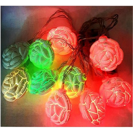 אורות רצים 2 מטר 10 ביצים קטנות צבעוניות