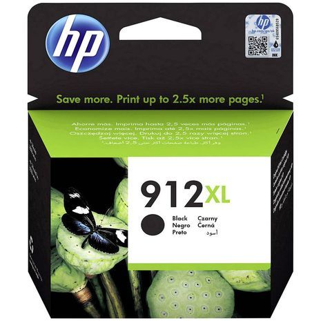 HP 912 Bk XL  ראש דיו מקורי  שחור  3 YL84AE BGX