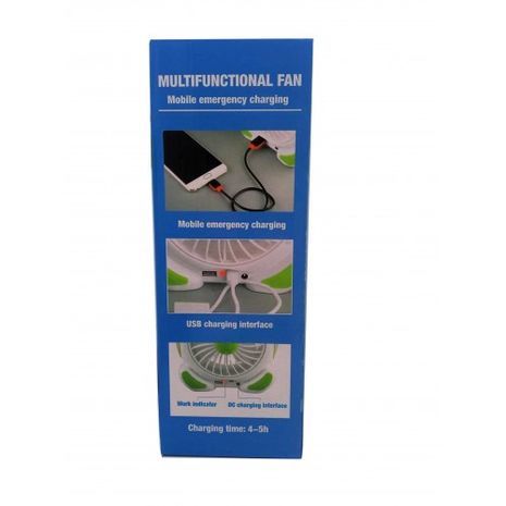 אוור בינוני נטען עוצמתי עם  3 פנסים לד עם אפמשרות להטעין טלפון H-1977