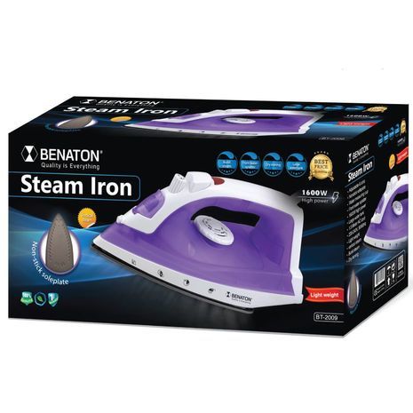 מגהץ קיטור עם ציפוי קרמי BENATON BT-2009 1600W - 2