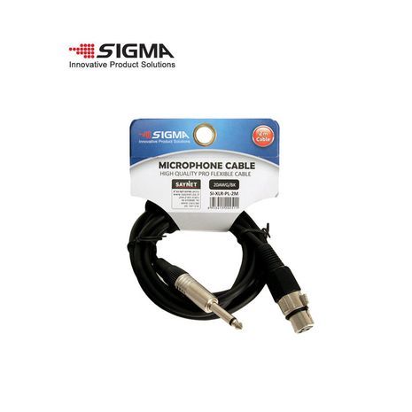 כבל מיקרופון ממ6.5 זכר - נקבה  PL-XLR 2 מטר