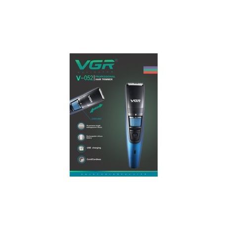 V-052 VGR navigator מכונת תספורת נטענת ומכשיר טיפוח שיער  גוף  , זקן , ושפם