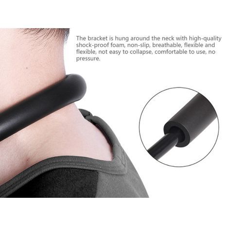 מחזיק הטלפון החכם . על הצוואר, על השולחן,   על  המיטה, על כיסא מכונית וכו