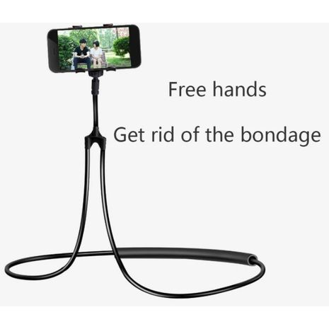 מחזיק הטלפון החכם . על הצוואר, על השולחן,   על  המיטה, על כיסא מכונית וכו