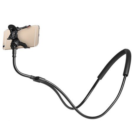 מחזיק הטלפון החכם . על הצוואר, על השולחן,   על  המיטה, על כיסא מכונית וכו